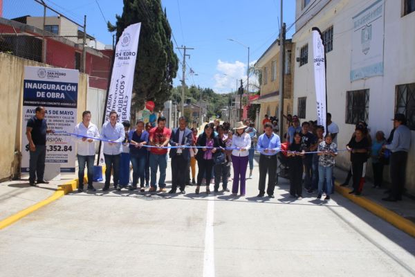 PAOLA ANGON ENTREGA PAVIMENTACIÓN DE AVENIDA 5 DE MAYO, PETICIÓN SOLICITADA POR CASI 10 AÑOS