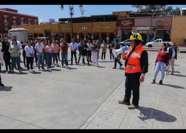 GOBIERNO DE CHOLULA PARTICIPA EN SIMULACRO NACIONAL DE SISMO