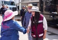 Tonantzin Fernández impulsa jornada de limpieza en Santiago Mixquitla