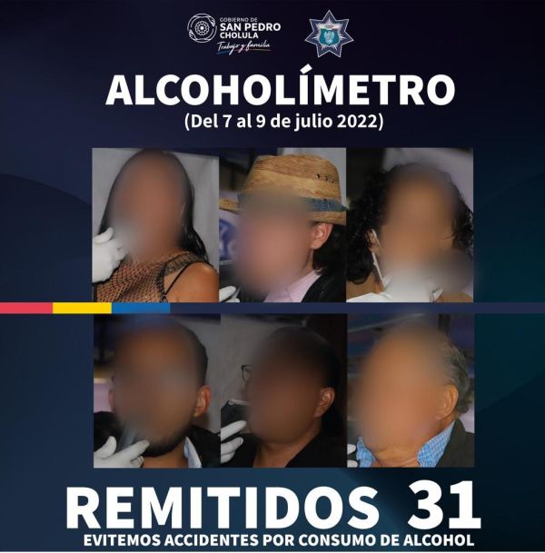 SSC DE SAN PEDRO REMITE A 31 CONDUCTORES POR OPERATIVO ALCOHOLÍMETRO