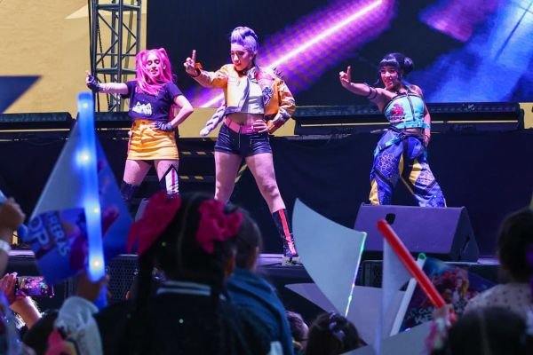Miles de niñas y niños disfrutaron del tributo a Las Guerreras K-Pop en la Feria Milenaria de San Pedro Cholula