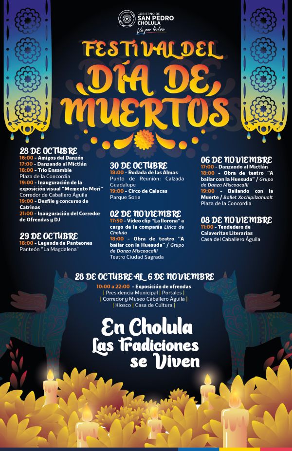 CONSULTA LAS ACTIVIDADES DEL FESTIVAL DEL DÍA DE MUERTOS 2022