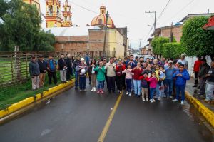 Tonantzin Fernández: “Estamos devolviendo la confianza que nos dieron las y los cholultecas”  - La presidenta municipal inauguró dos obras de pavimentación en San Diego Cuachayotla