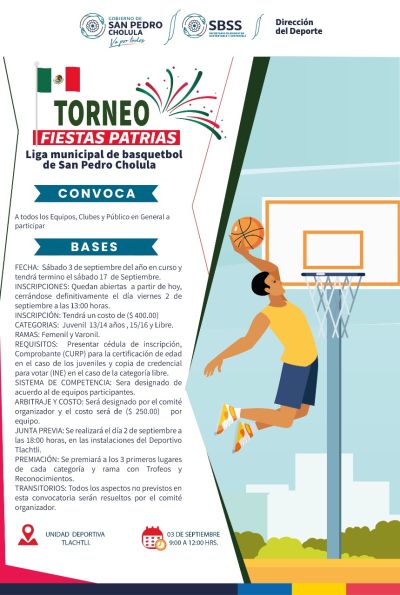 LIGA MUNICIPAL DE BASQUETBOL DE SAN PEDRO CHOLULA