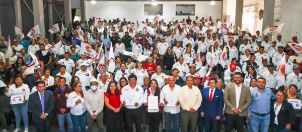 Reafirma Tonantzin Fernández su compromiso con la base trabajadora de San Pedro Cholula