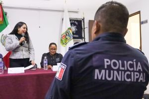Tonantzin Fernández impulsa la profesionalización policial en el Gobierno de Cholula