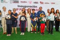 Suman Ceci Arellano y Tonantzin Fernández voluntades en favor del deporte y la juventud en San Pedro Cholula