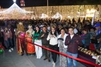 Da inicio Tonantzin Fernández a la Caravana de la Transformación en San Pedro Cholula