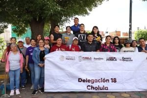 DIF Municipal y Sistema Estatal DIF impulsan jornada de faena en San Pedro Cholula