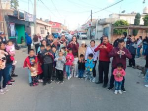 Entrega Tonantzin Fernández rehabilitación de drenaje en San Cristóbal Tepontla