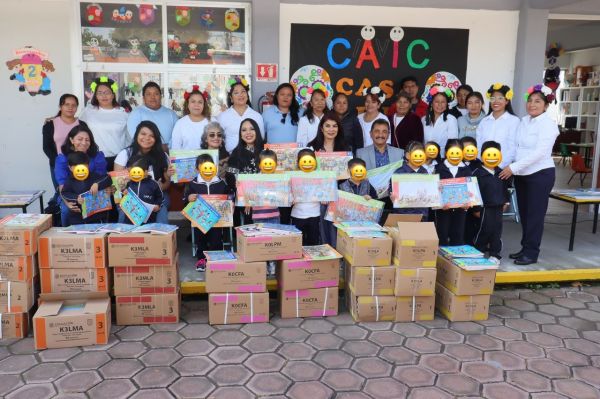 ENTREGA SMDIF LIBROS DE TEXTO GRATUITOS A LOS CAIC’S DE SAN PEDRO CHOLULA