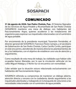 COMUNICADO