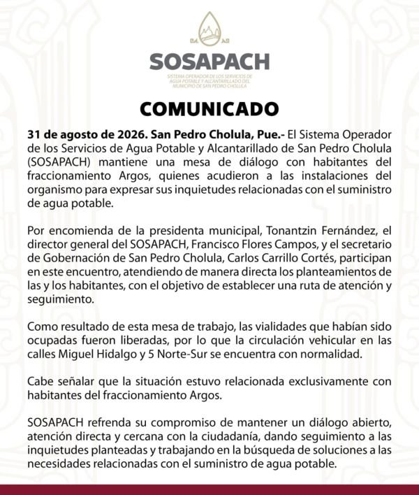COMUNICADO