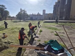 Intensifica Tonantzin Fernández labores de mantenimiento urbano en San Pedro Cholula