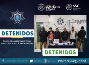 POLICÍA DE SAN PEDRO CAPTURA A BANDA DEDICADA AL ROBO DE GASERAS