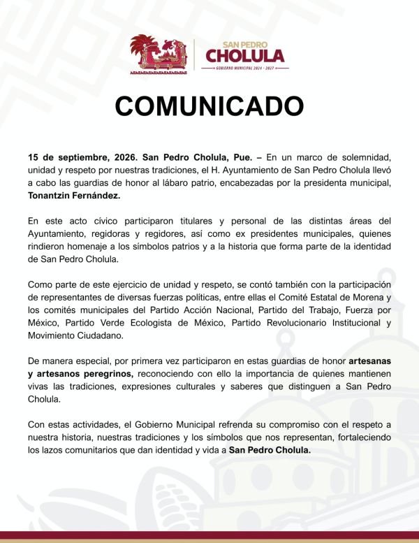 COMUNICADO