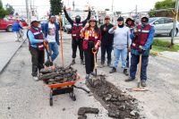 Tonantzin Fernández impulsa el programa de bacheo más amplio en la historia reciente de San Pedro Cholula